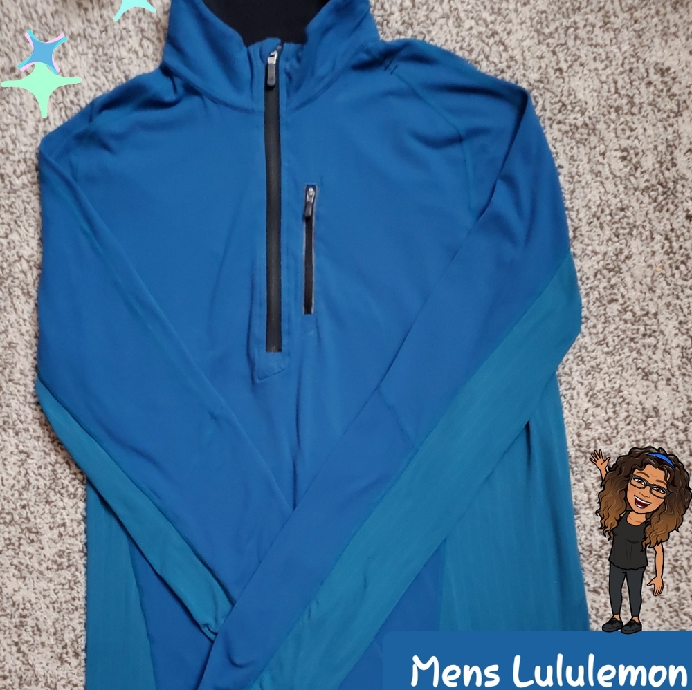 Mens Medium Long Sleeve 1/2 Zip pullover